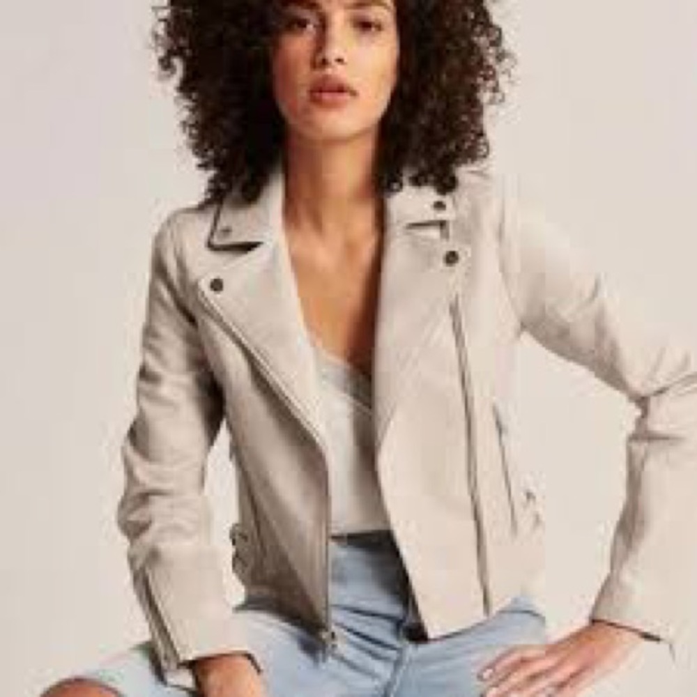 Abercrombie & Fitch Vegan Leather Jacket